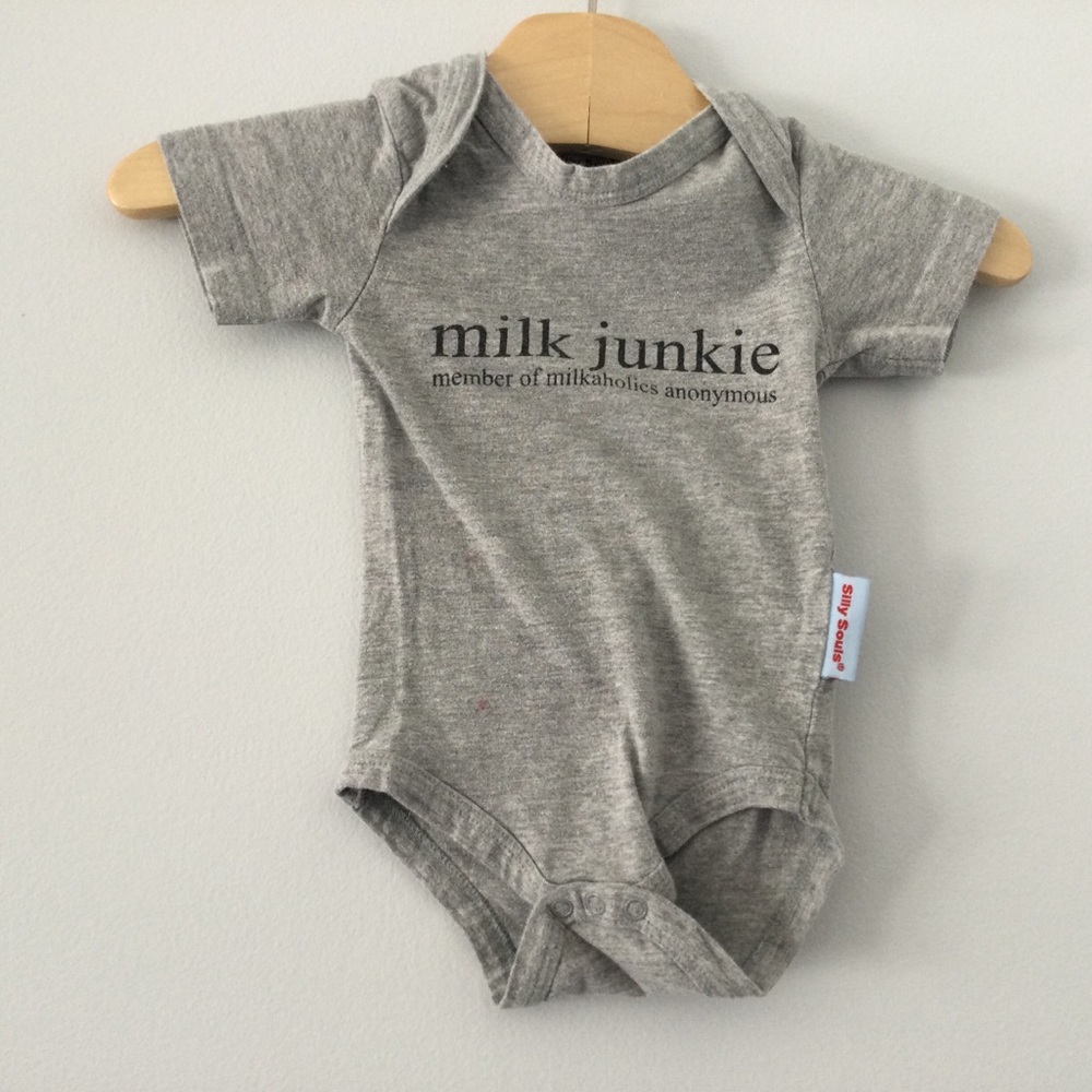 Silly Souls Milk Junkie Body Suit 3-6M
